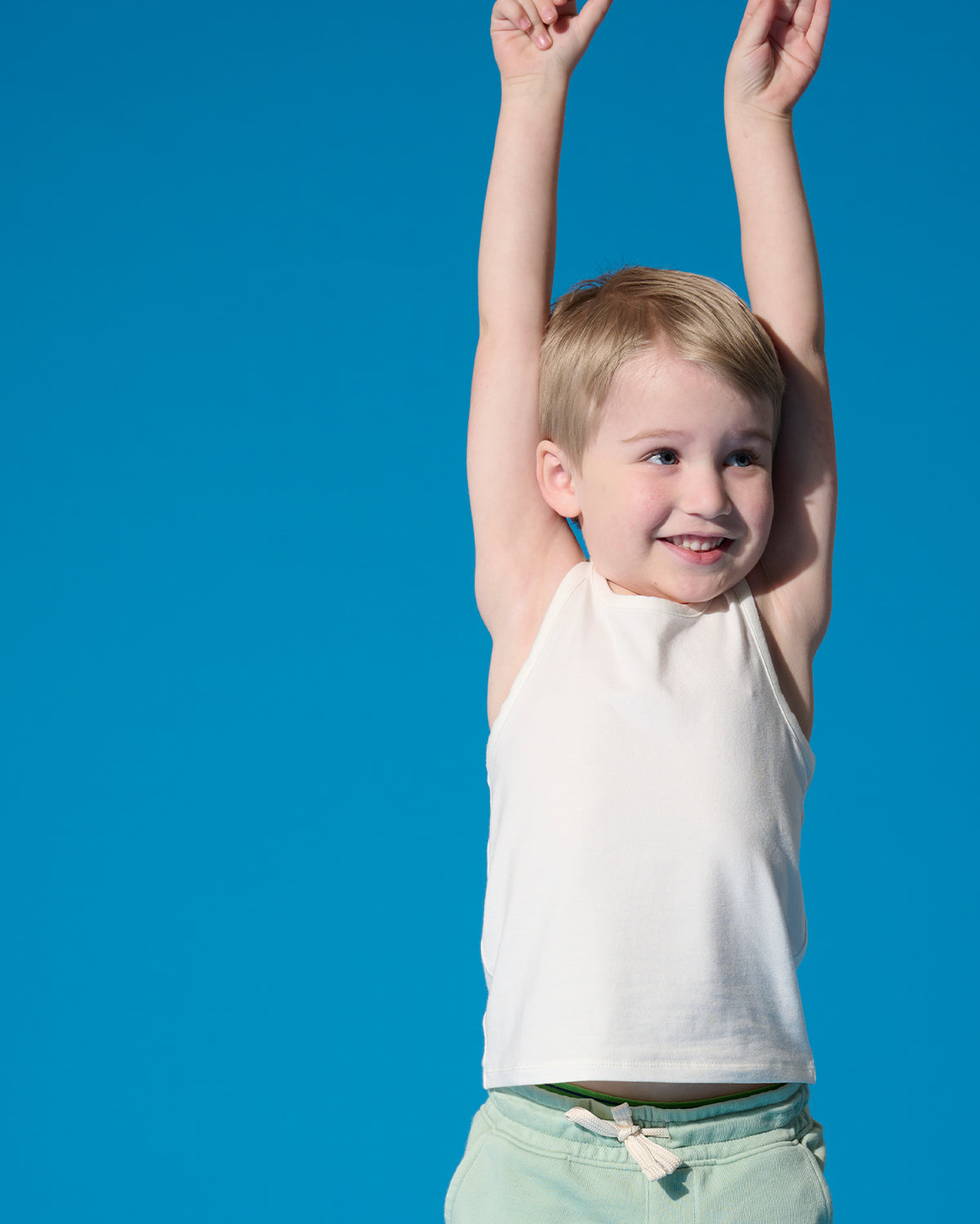 Organic bamboo cotton undershirt for babies and kids. Soft, sustainable layer for everyday comfort and sensitive skin